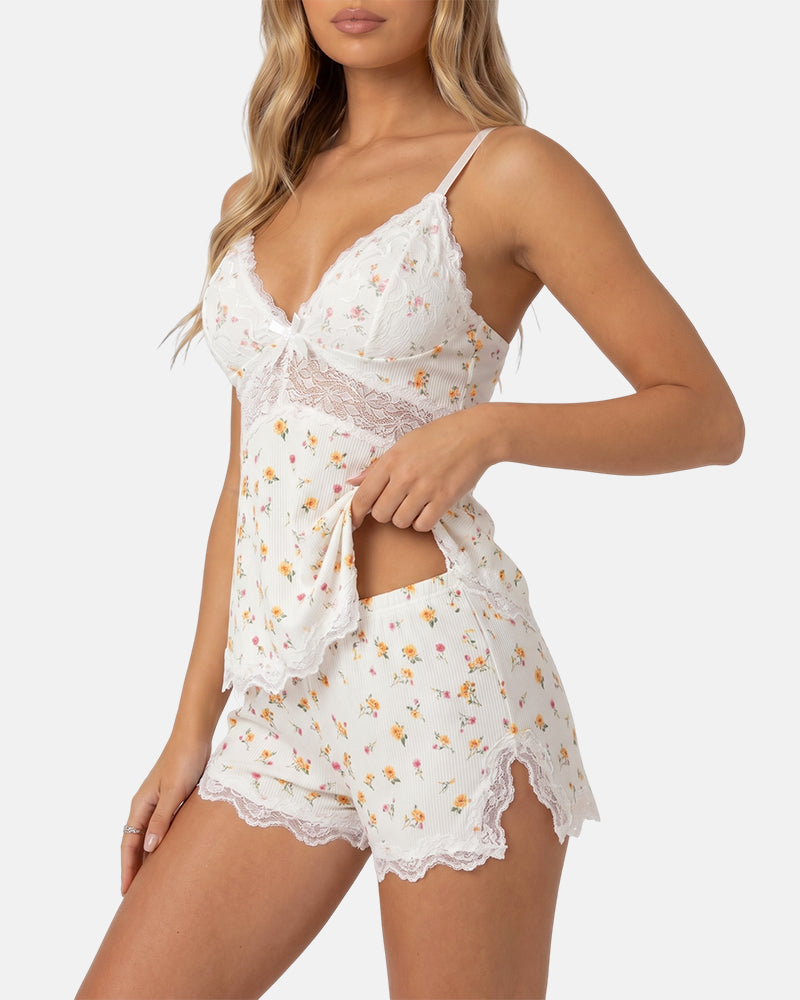 So Soft, So Sexy – Slomra Lace Cami Pajama Set