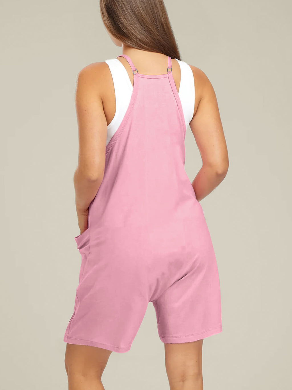 Oversized Jumpsuit Shorts - Maternity & Postpartum