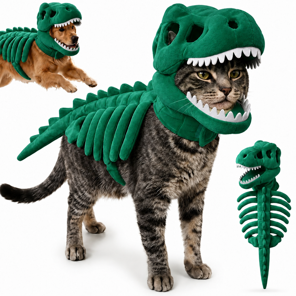 Spooky Dino Bones Pet Costume