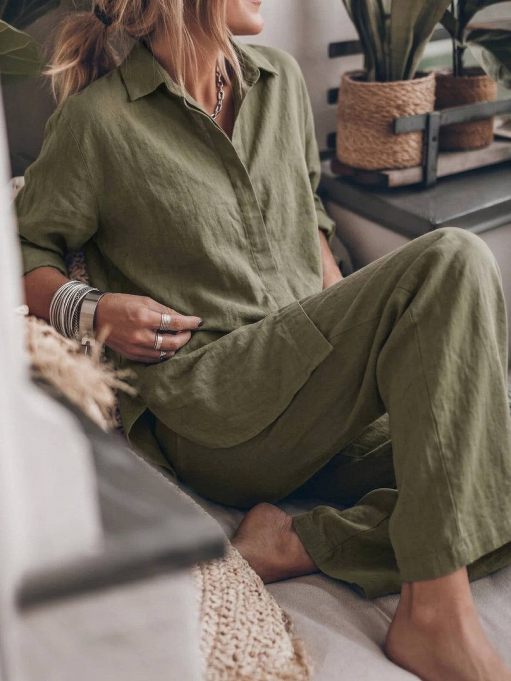 Pure Cotton Relaxed Set