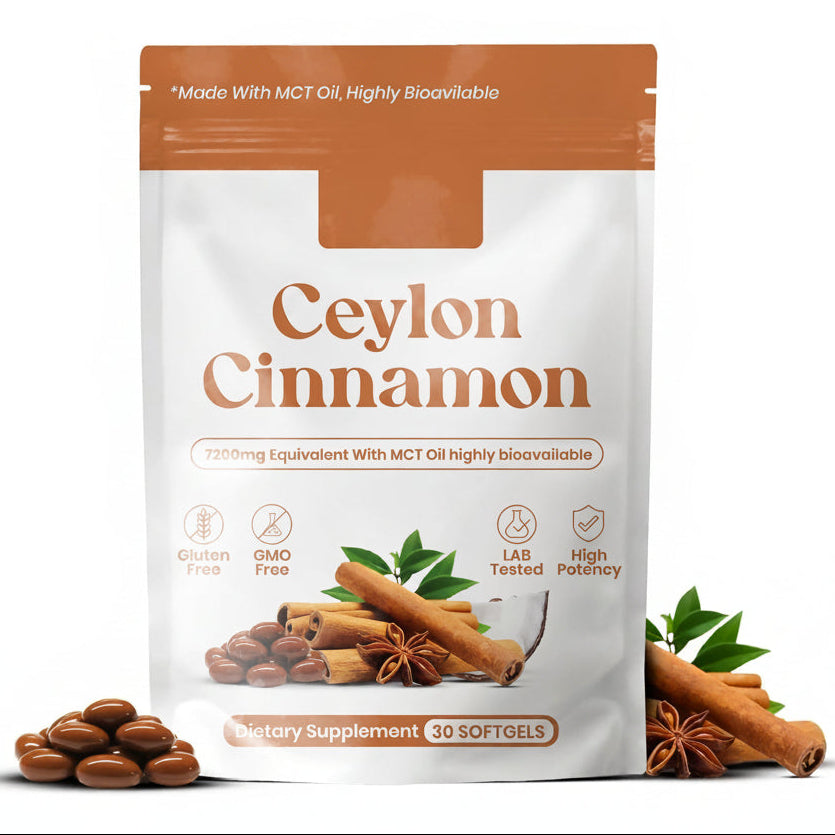 Ceylon Cinnamon 7200mg Equivalent with MCT Oil
