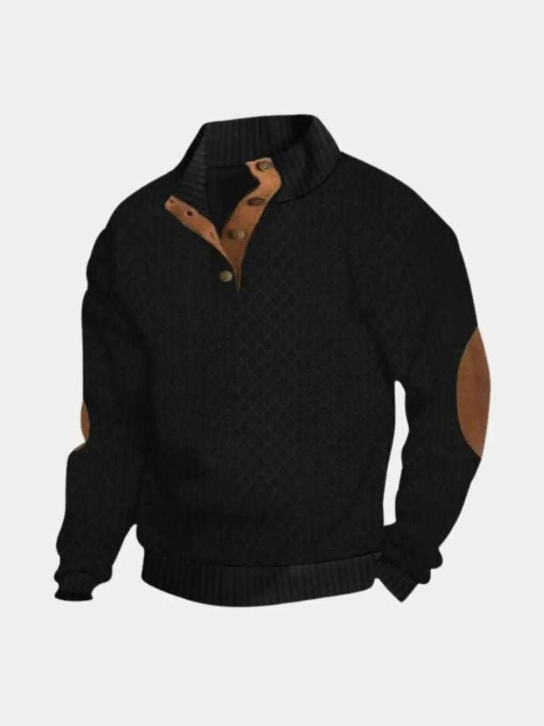 Classic High Collar Pullover - Cross & Crown