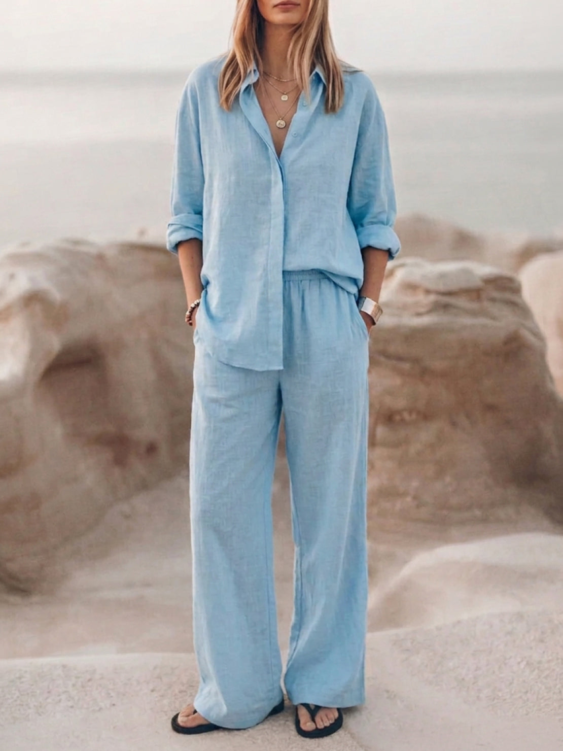 Pure Cotton Relaxed Set