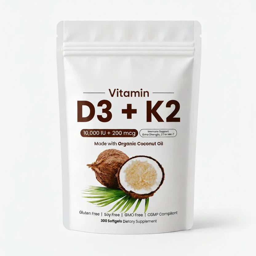 D3+K2 (MK7) Coconut Oil Softgels
