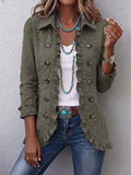 🤲LAST DAY SAVE 49% ⏰Boho-chic Floral Embroidered Utility Ruffled Trim Jacket